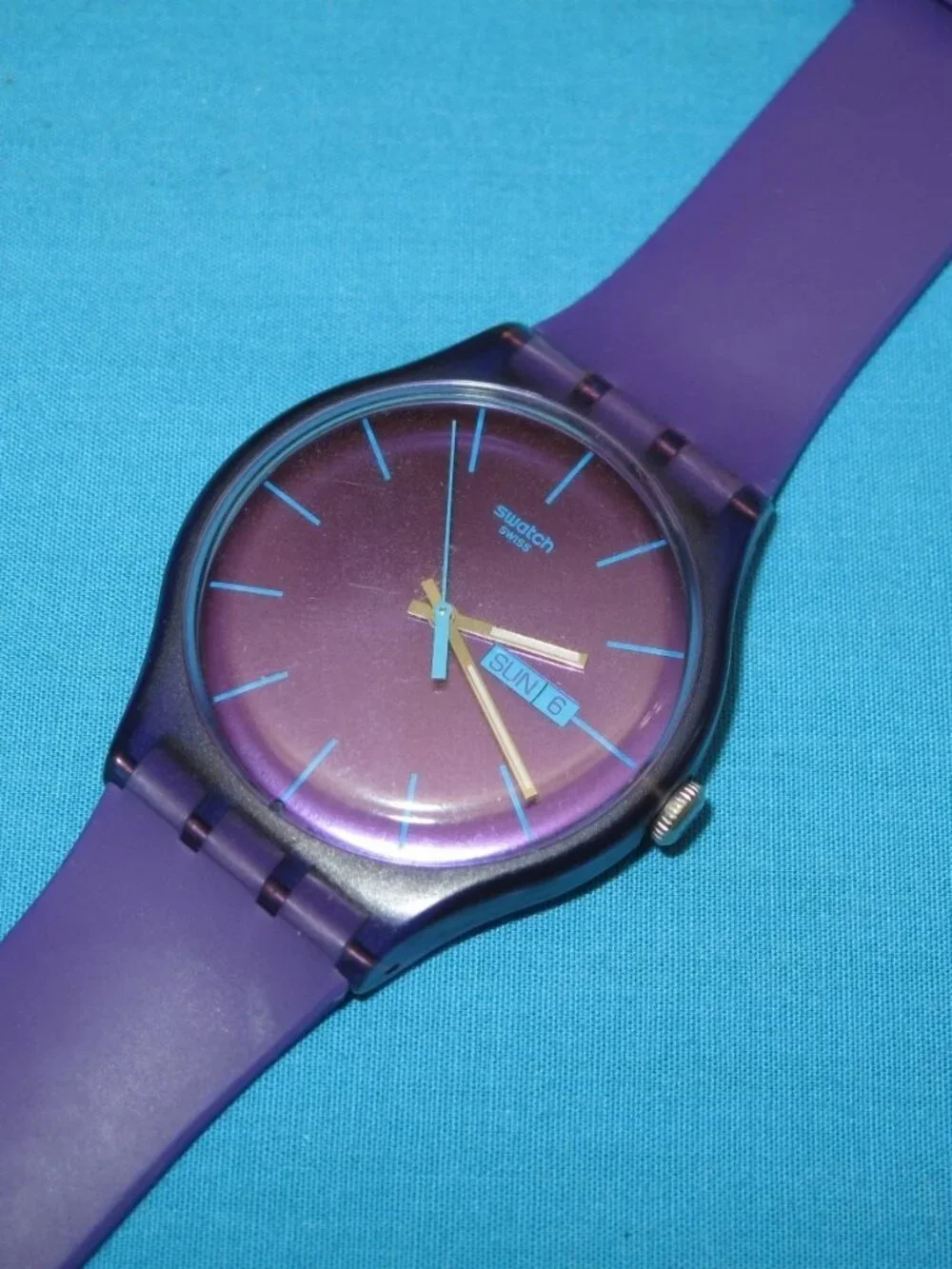 Swatch Purple Rebel Watch SUOV702